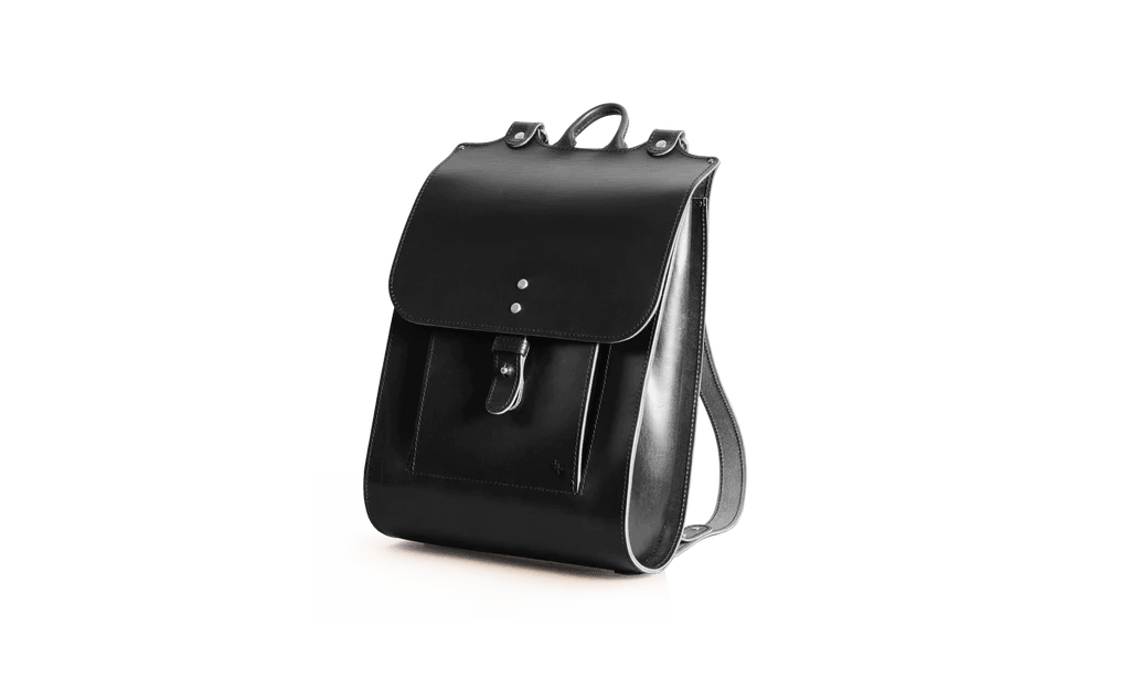 Craftory Lederrucksack Great in Schwarz