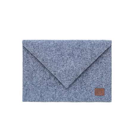 Grau Laptophülle Filz - handgefertigte Tasche für Ihren Laptop